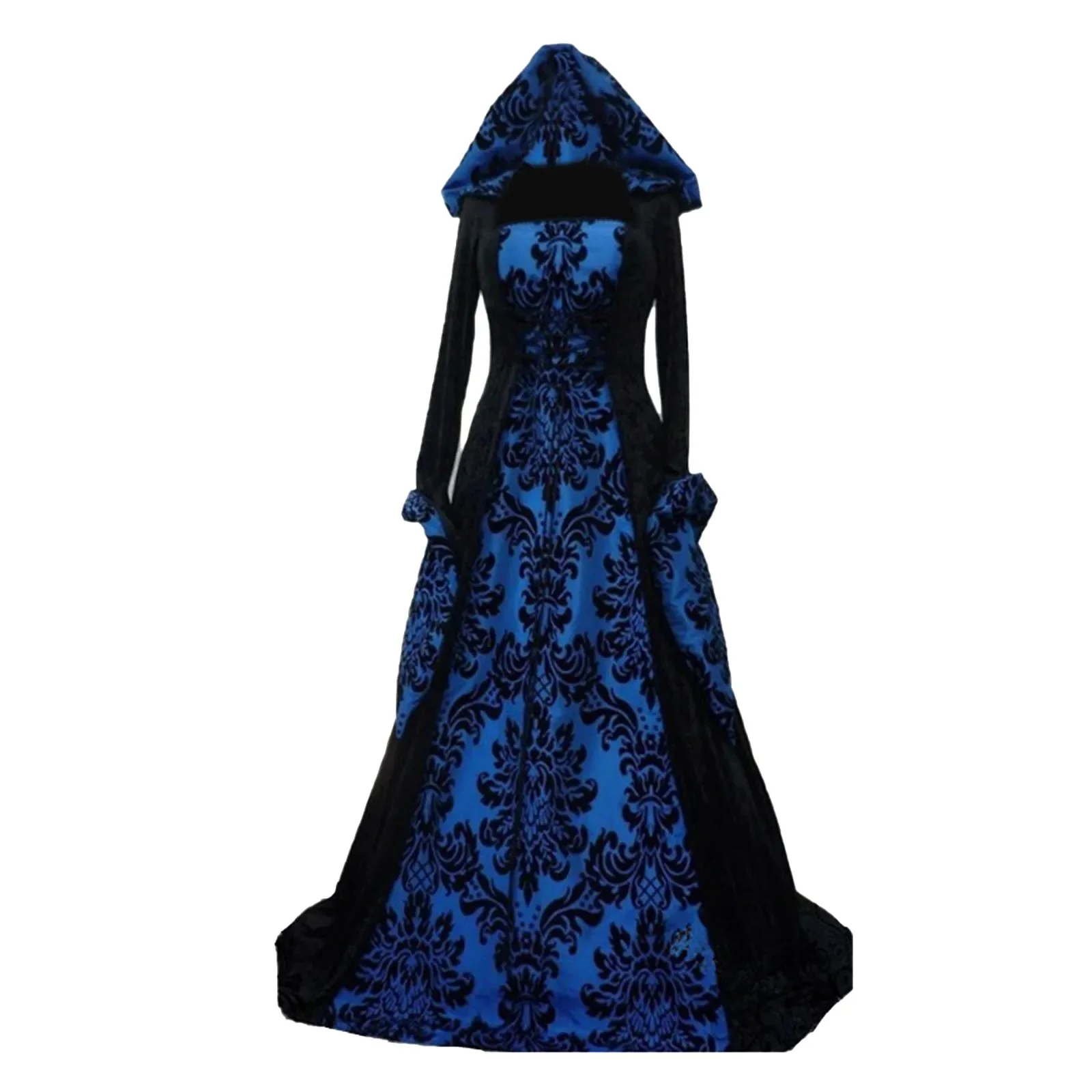 Elegant Medieval Cotton-Poly Blend Womens Dress