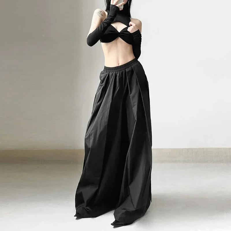 Fashionable Gothic Baggy Pants Premium Cotton Blend