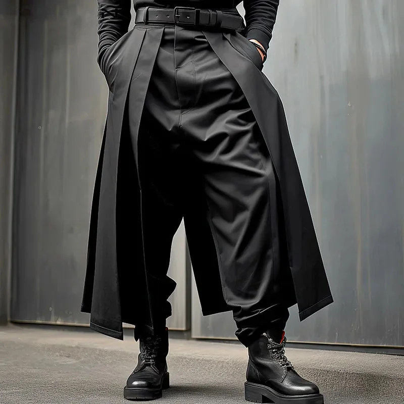 Premium Black Wide Leg Trousers for Men