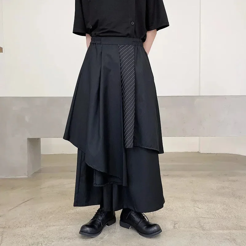 Black Wide Leg Pants for Men