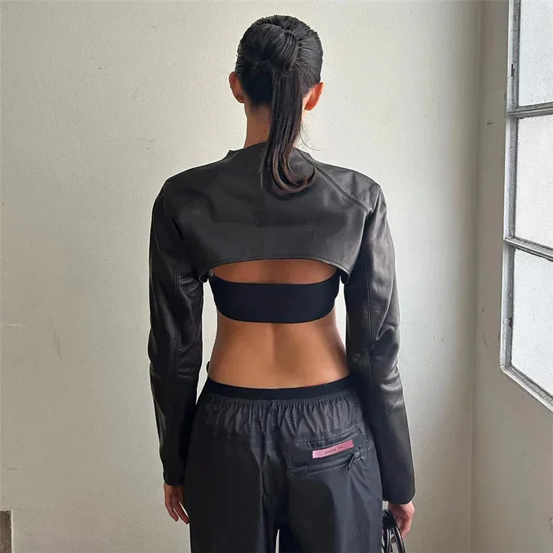 Stylish Black Cropped Jacket for Women