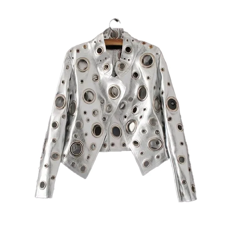 Chic Black Leather Jacket for Women