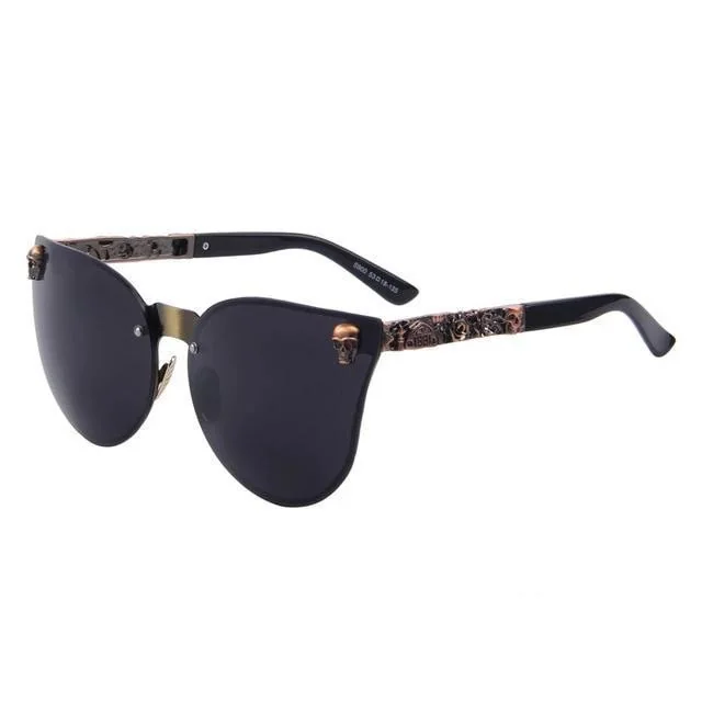 Polarized UV400 Skull Sunglasses for Day and Night Wear