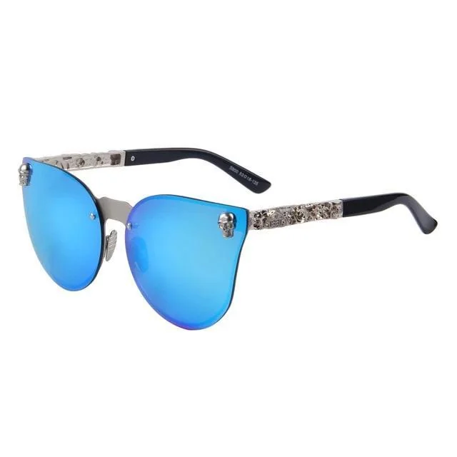Polarized UV400 Skull Sunglasses for Day and Night Wear