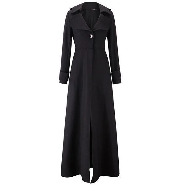 Elegant Wool Blend Womens Coat - Premium Limited Edition