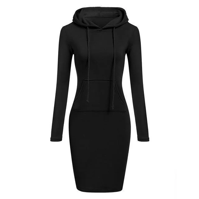 Premium Gothic Hoodie Dress in Multiple Colors