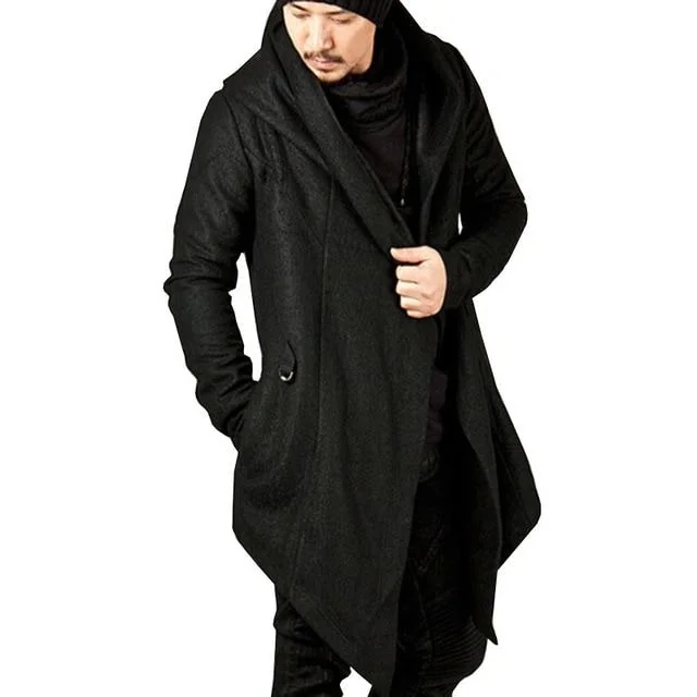 Premium Cotton Blend Mens Hooded Coat - Limited Edition