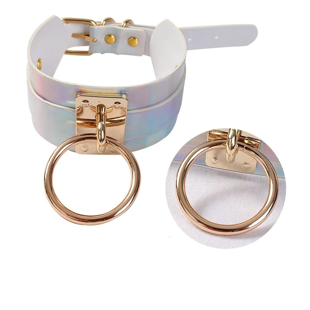 Holographic Alien E-Girl Choker Necklace