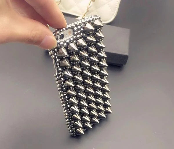 Studded Phone Case - Compatible with Multiple iPhone Models