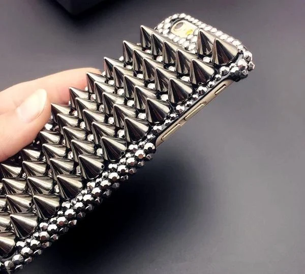 Studded Phone Case - Compatible with Multiple iPhone Models