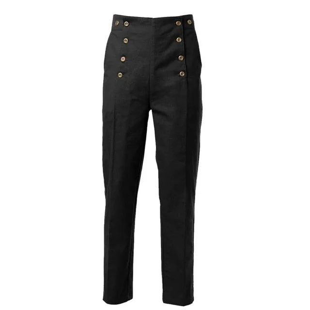 Elegant Victorian Cotton Twill Mens Trousers