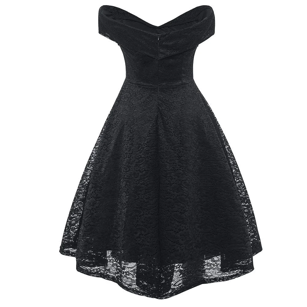 Gothic Black Dress with Dark Motifs
