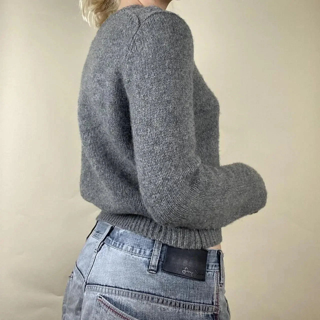 Premium Skull Print Sweater in Black Cotton-Polyester Blend