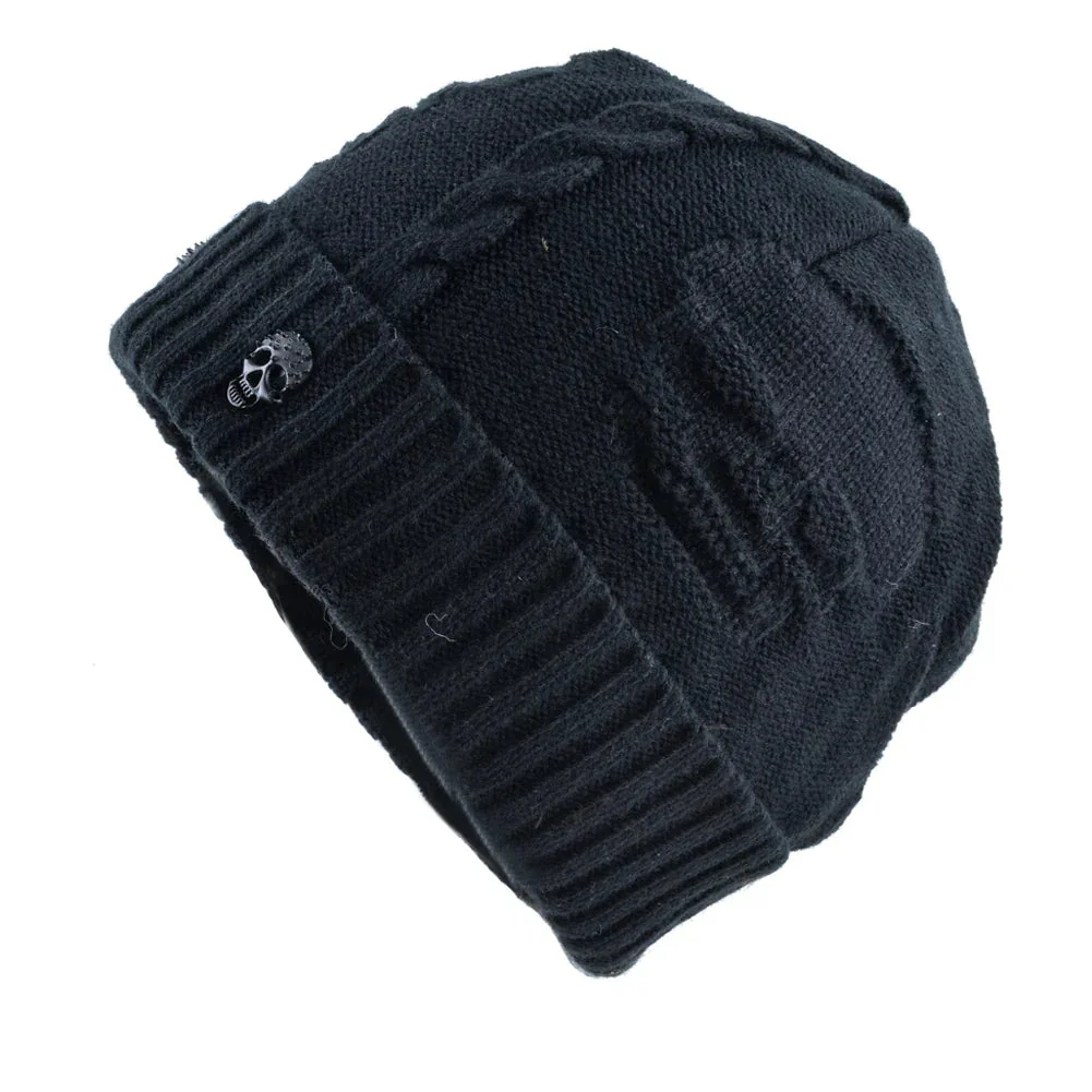 Premium Cotton & Acrylic Blend Skull Beanie for Men