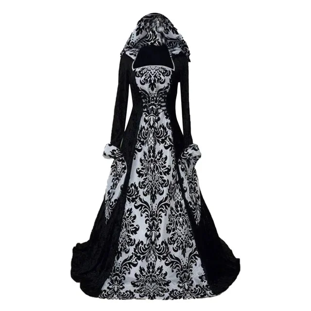 Medieval Style Cotton & Polyester Womens Dress