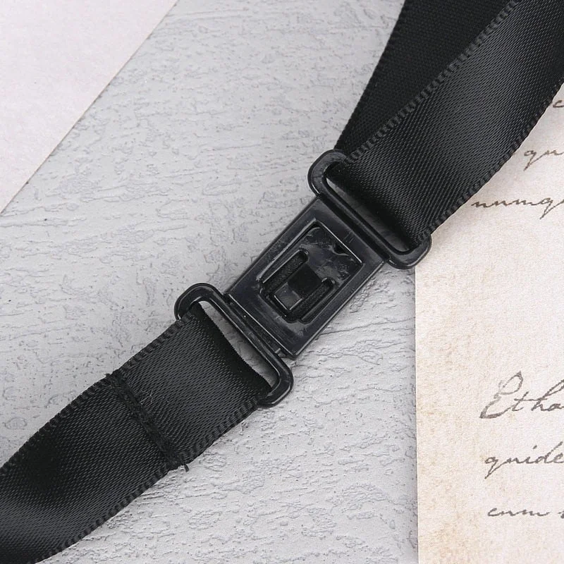 Elegant Black Gothic Tie for All Genders