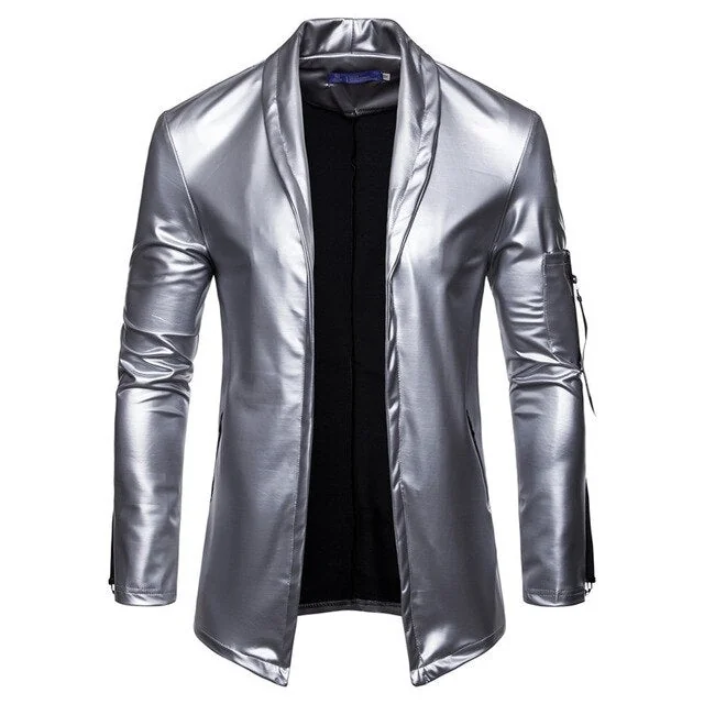 Premium Leather Mens Jacket - Black, Grey, Brown