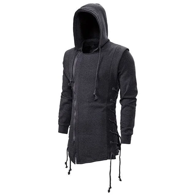 Black Gothic Style Hoodie for Men