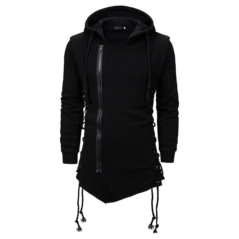 Black Gothic Style Hoodie for Men