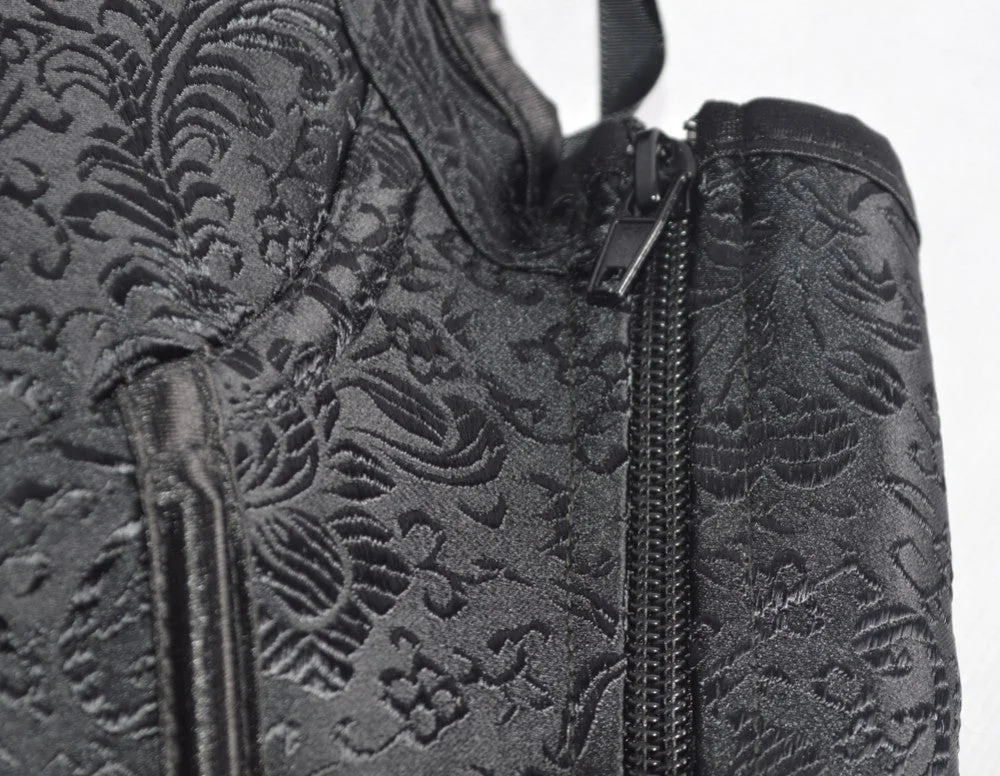 Black Lace-Up Gothic Vampire Corset Plus Size 6XL