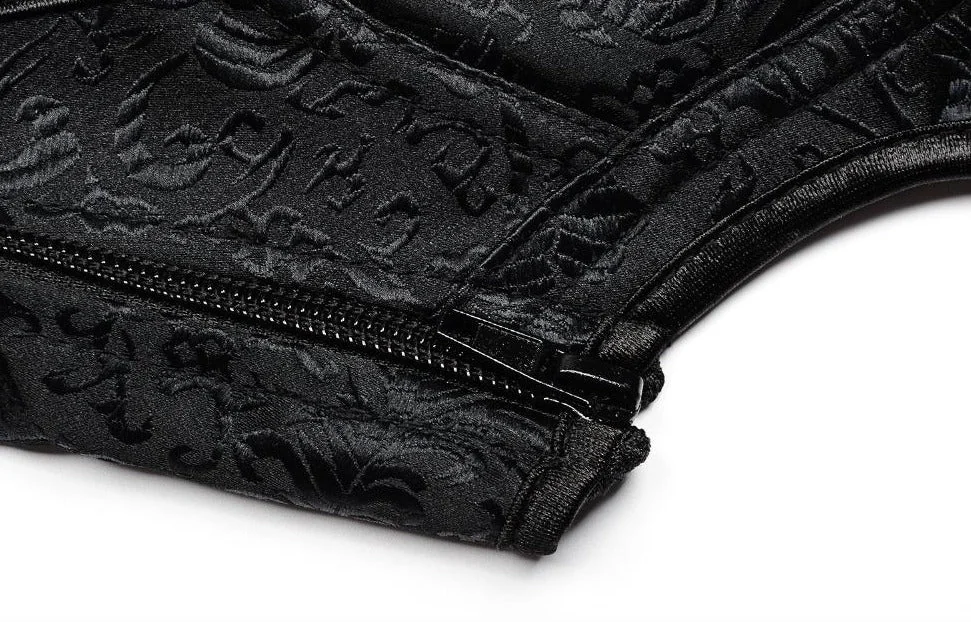 Black Lace-Up Gothic Vampire Corset Plus Size 6XL