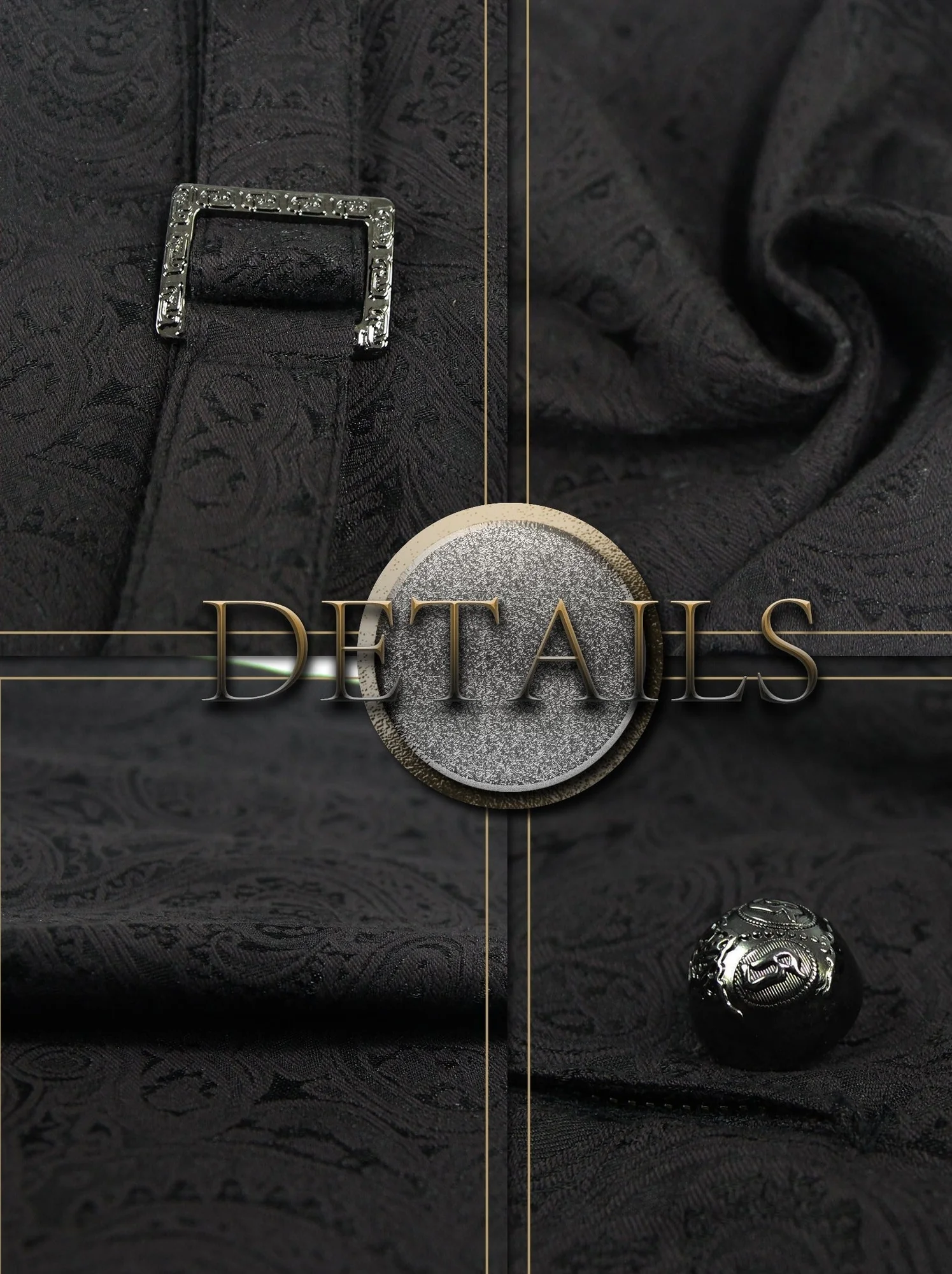 Elegant Dark Vampire Inspired Slim-Fit Trousers