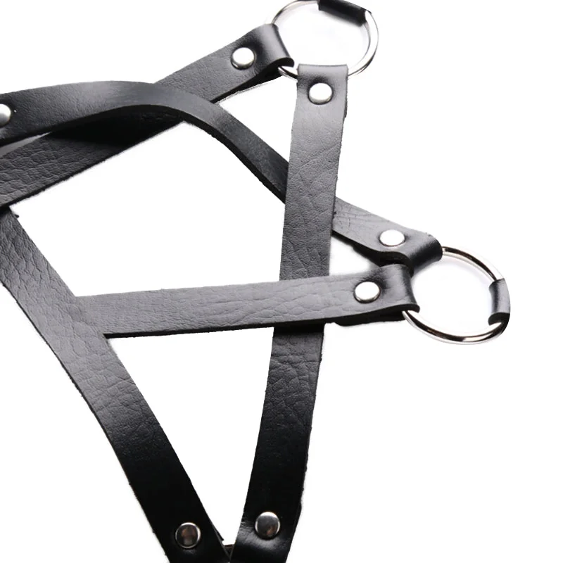 Pentagram Harness in Faux Leather