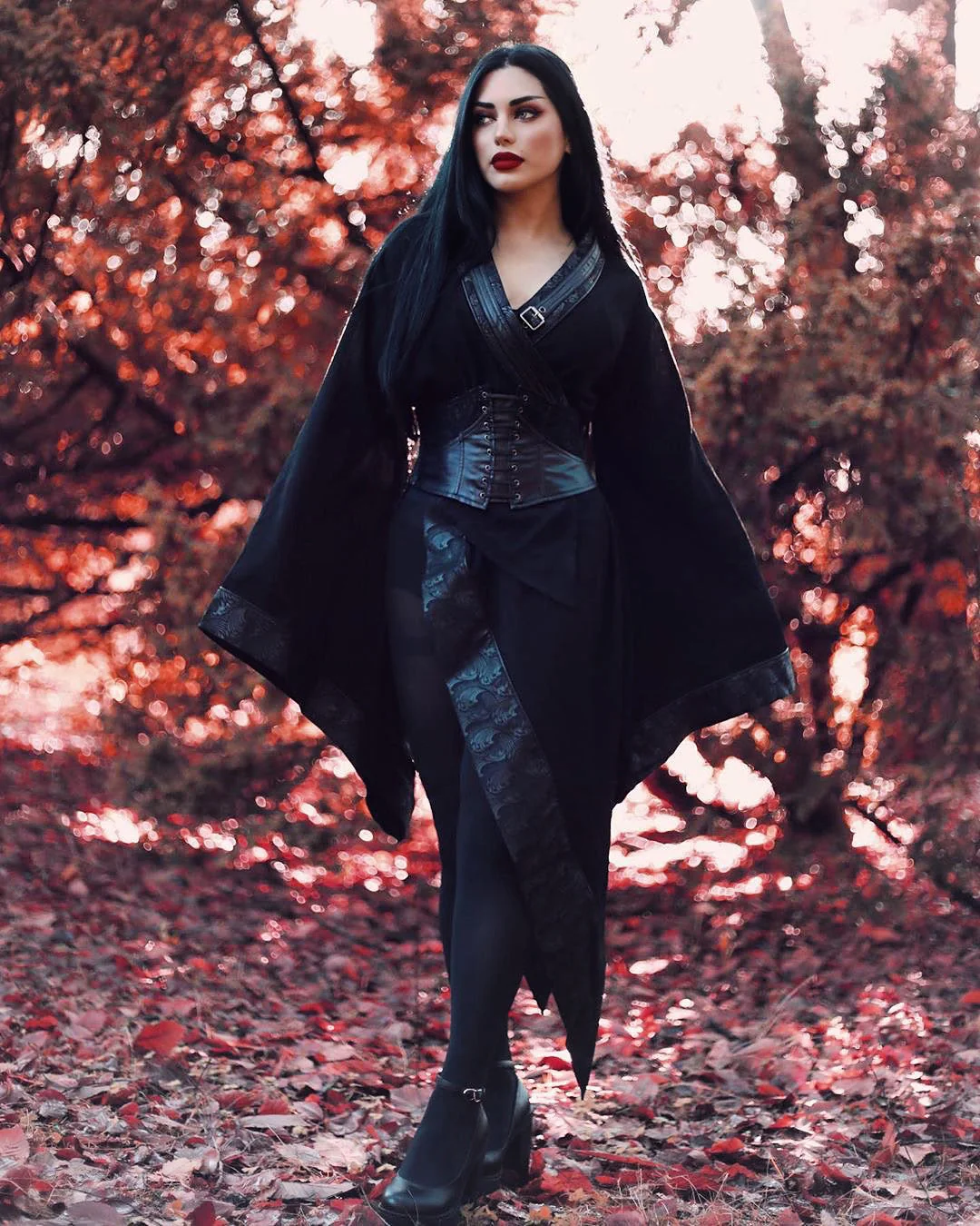 Chunky Platform Mary Jane Heels - Vegan Leather