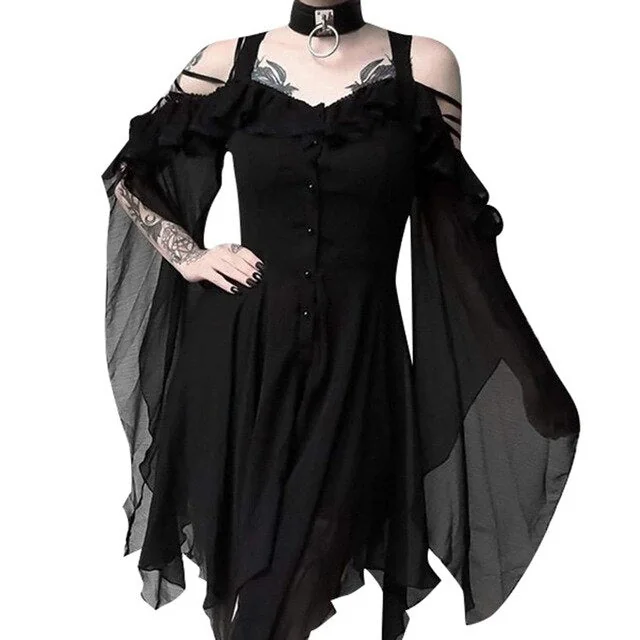 Witchy Off-Shoulder Mini Dress Plus Size