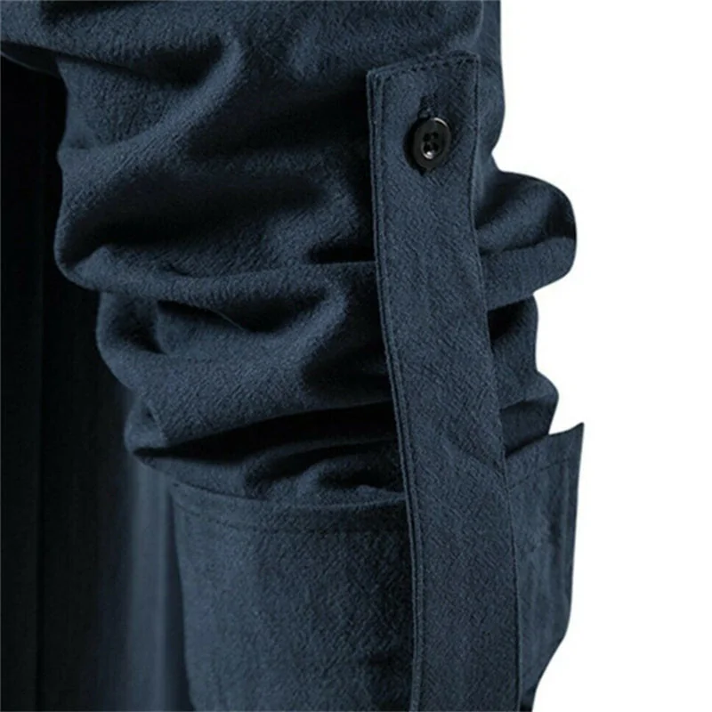 Gothic V-Neck Cotton & Polyester Top for Men