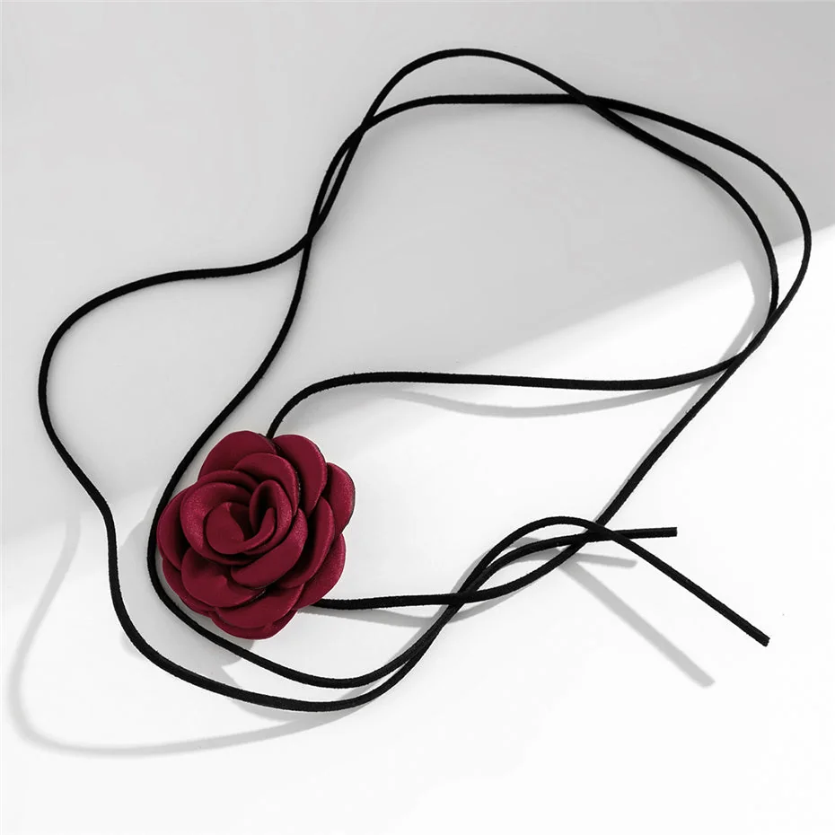 Velvet Rose Gothic Choker Necklace
