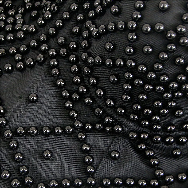 Gothic Beaded Womens High-Quality Top