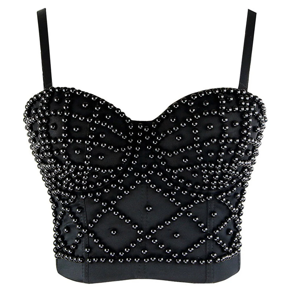 Gothic Beaded Womens High-Quality Top