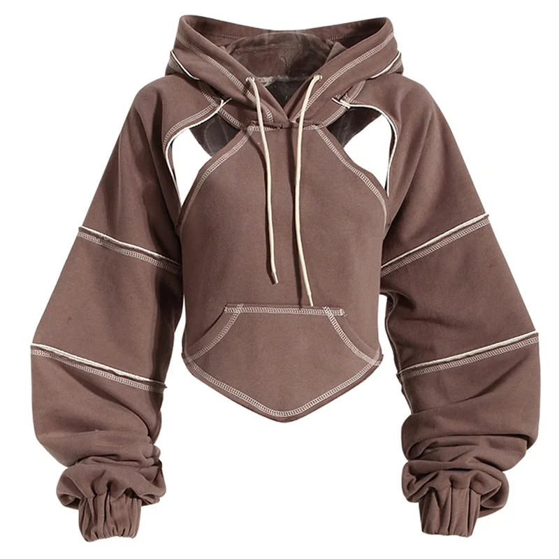 Premium Cropped Cotton Polyester Hoodie