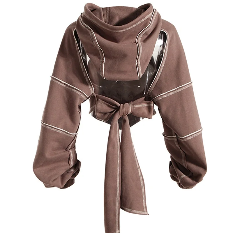 Premium Cropped Cotton Polyester Hoodie