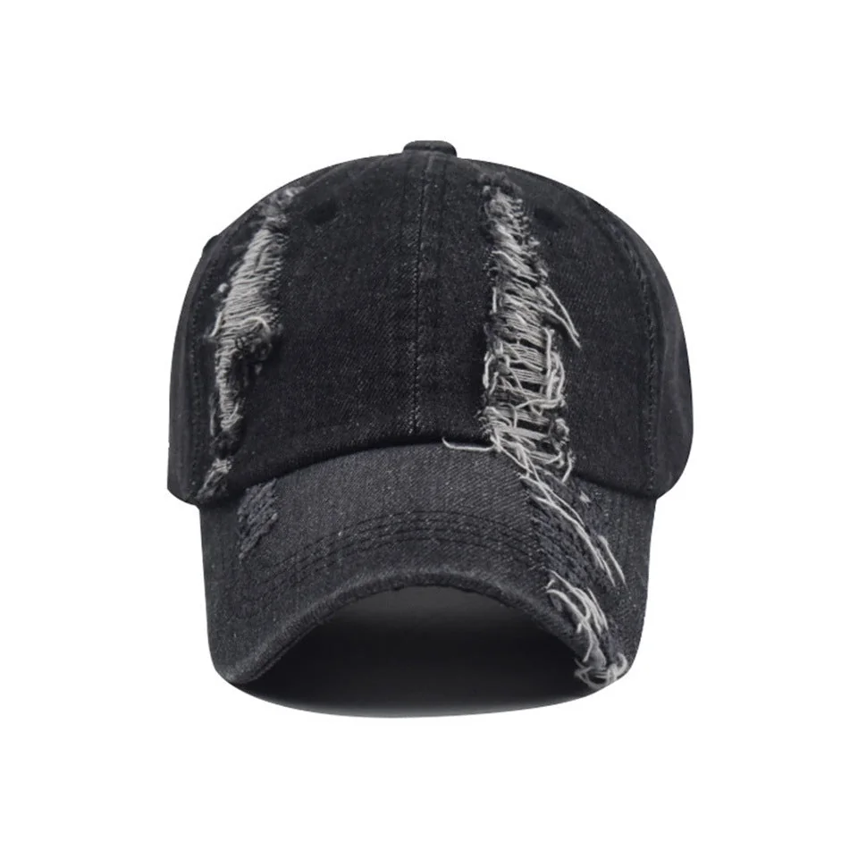 Comfortable Cotton Worn Cap for Men - Black