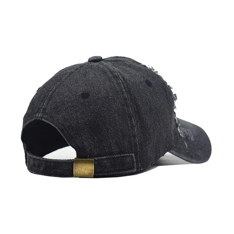 Comfortable Cotton Worn Cap for Men - Black