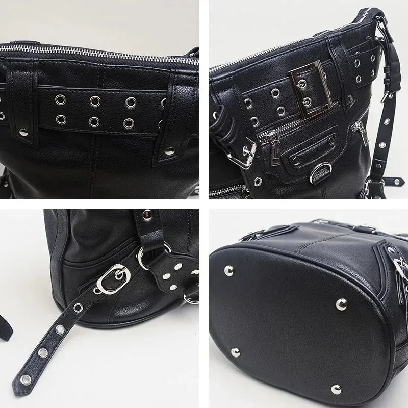Black PU Leather Crossbody Bag for Women - Limited Edition