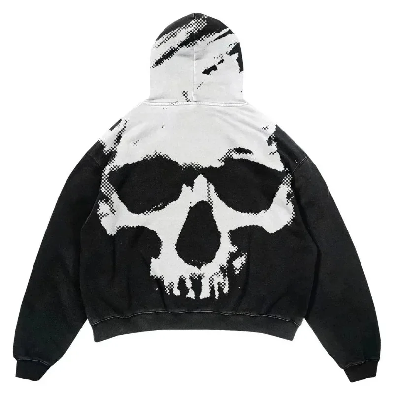 Premium Skull Print Hoodie for Men