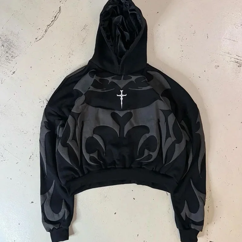 Limited Edition Premium Black Gothic Hoodie for Men