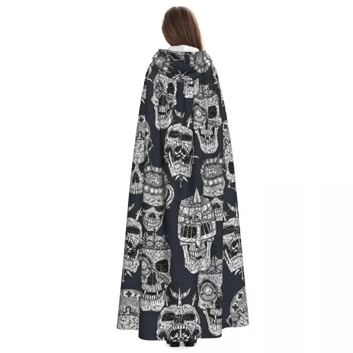 Premium Black Skull Cloak Unisex