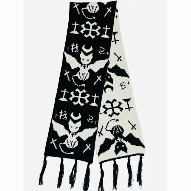 Premium Black Gothic Scarf for Women