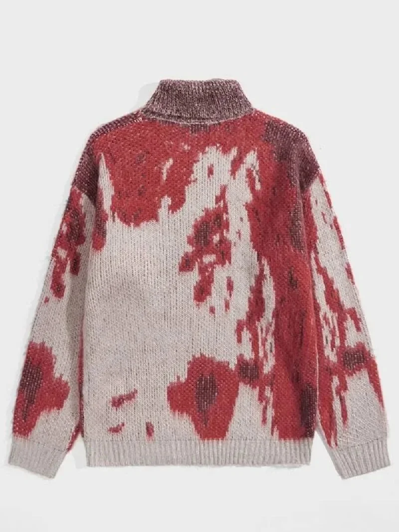 Red Knitted Jumper for Women Premium Cotton Polyester Blend