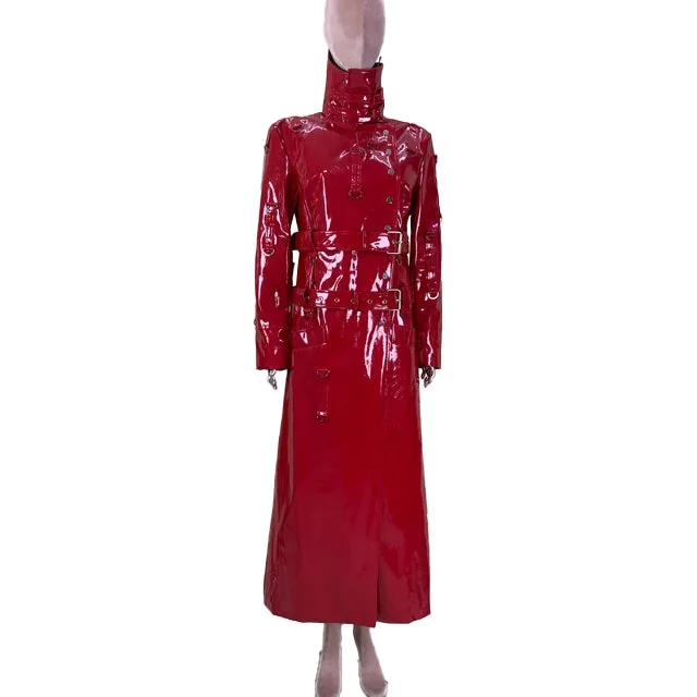 Chic Black Faux Leather Womens Jacket