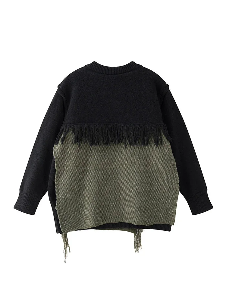 Black Knitted Jumper Premium Cotton Polyester Blend Women