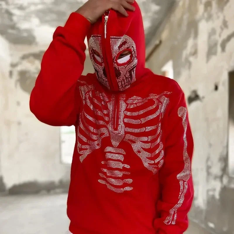 Premium Skeleton Print Unisex Hoodie