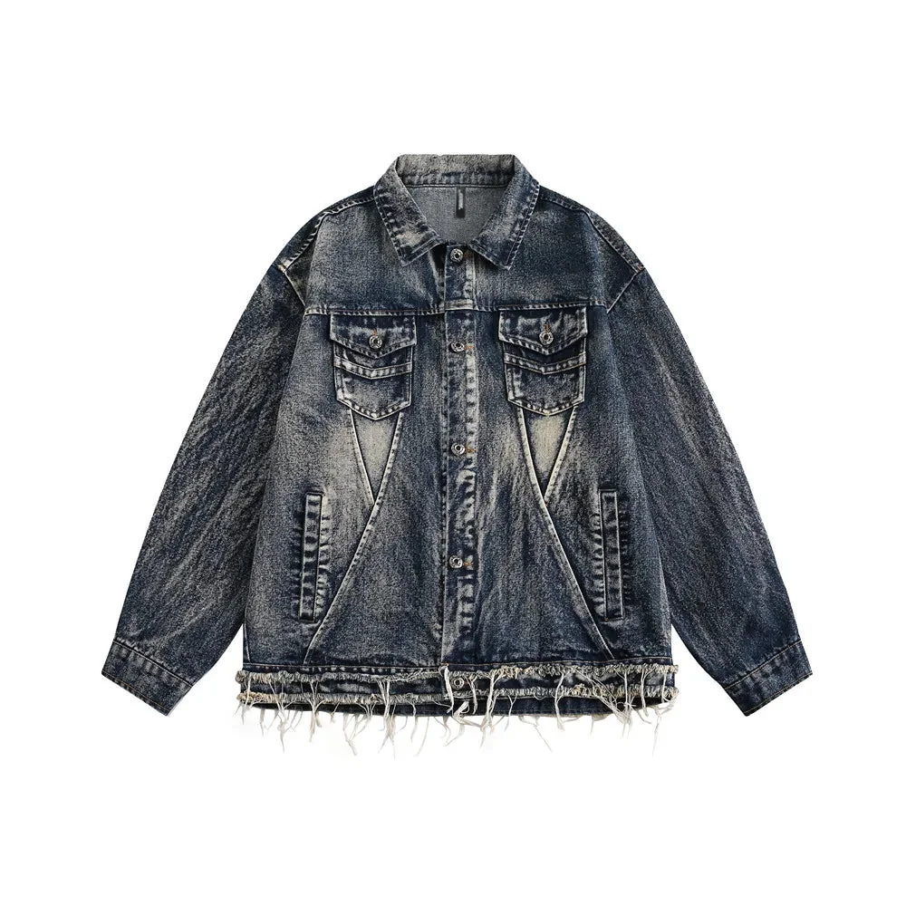 Blue Denim Jacket for Men Premium Cotton Blend