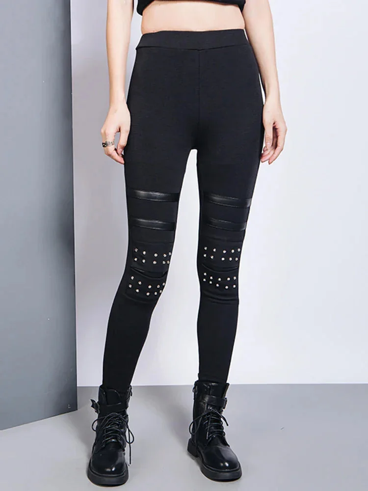 Women's Gothic Casual Pants Black