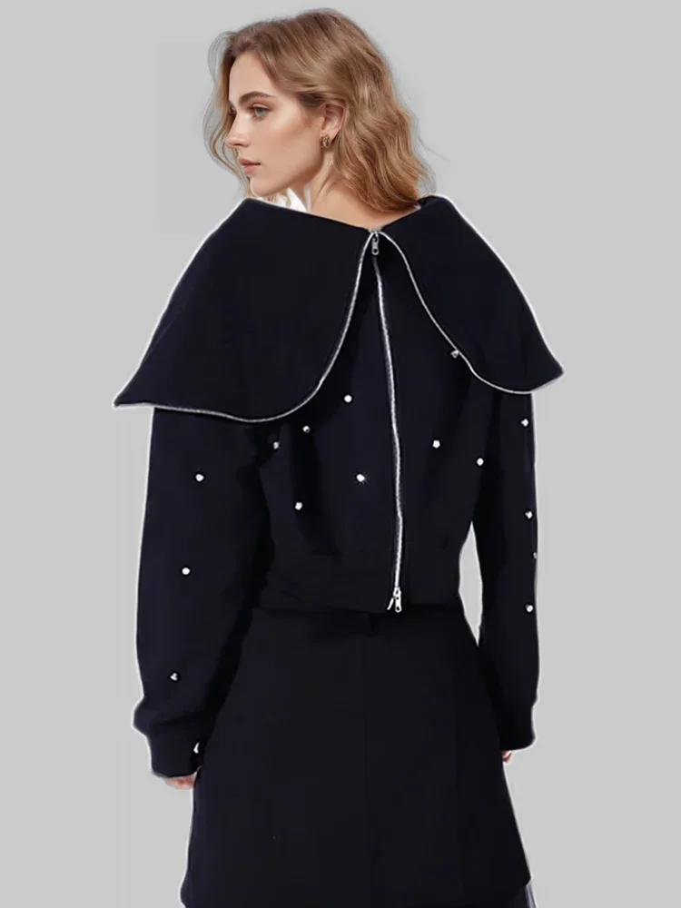 Black Knitted Sweater for Women Premium Cotton Polyester Blend