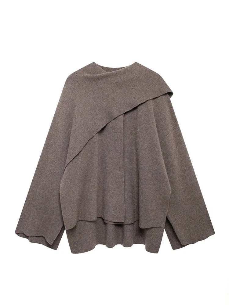 Brown Stylish Womens Cape - Premium Cotton/Polyester Blend